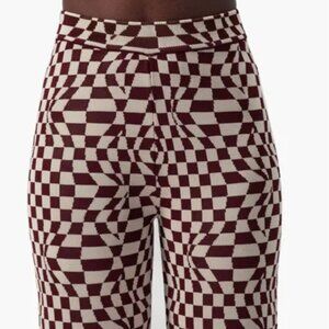 Paloma Wool Orinocco Checkered Pattern Psychedelic Print Pants